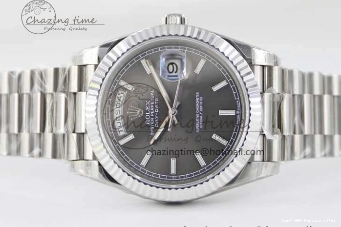 AAA Replica Watches Practical Best on 904L SS A Day TWF Bracelet Date 40mm SS Steel Grey 2358 Dial 1:1 Edition 0102